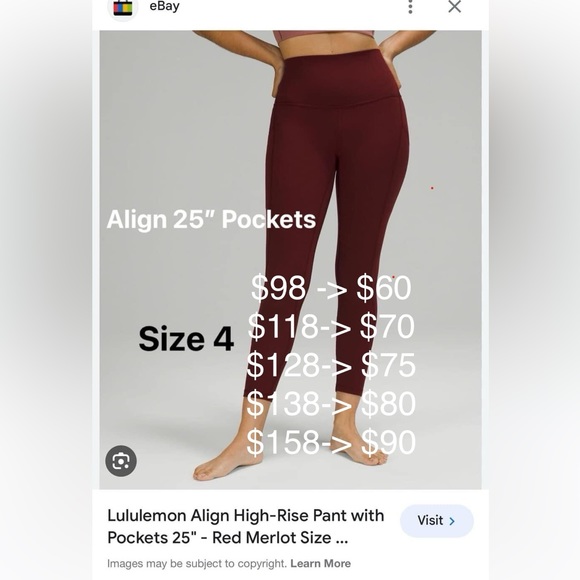 Lululemon pants n leggings - Picture 2 of 14